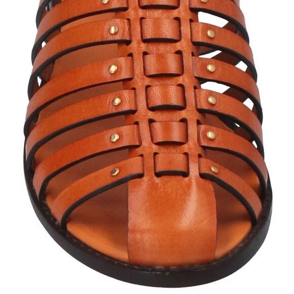 Brand New Tory Burch Women 9.5 fisherman sandal vachetta leather 90773 - Picture 1 of 5